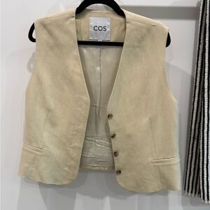 COS Beige Textured Vest